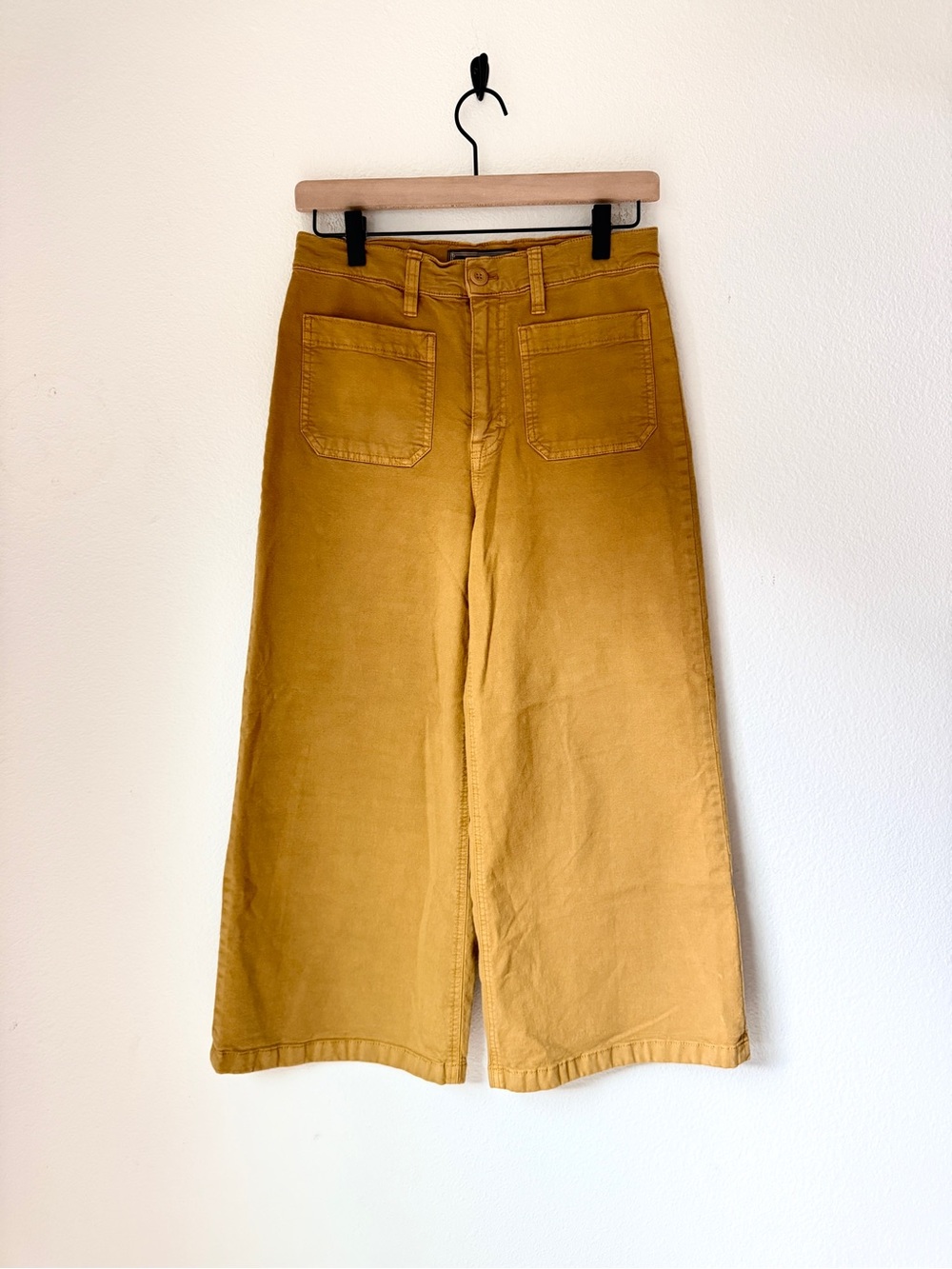 J. Crew Point Sur Washed Wide-Leg Crop Pants in Ochre - 27 - Picture 2 of 10